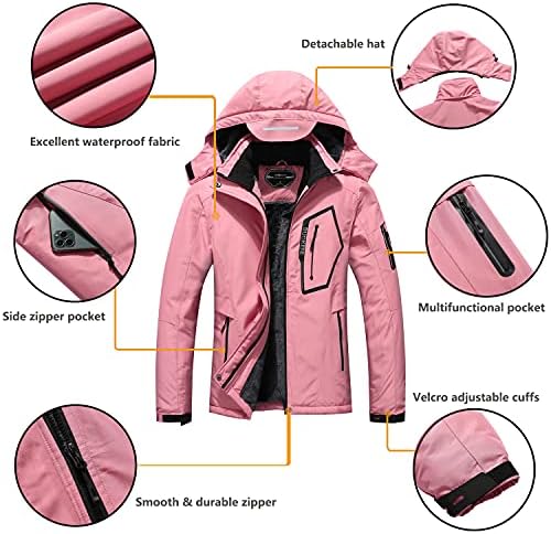 SUOKENI Womens Waterproof Winter Coating