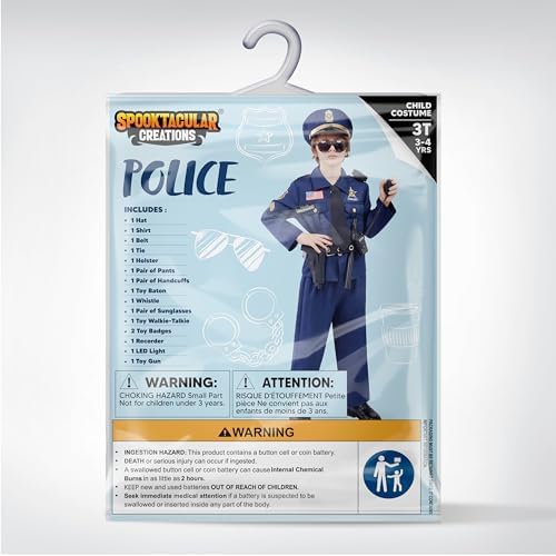 Spooktacular Creations Halloween Police Costume for Kids