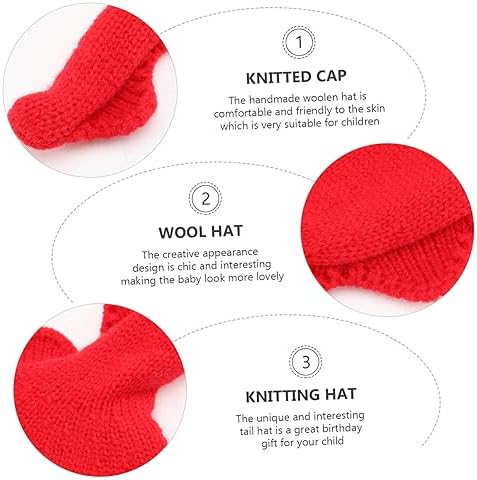 Perfect for Birthdays Parties SherchPry Baby Tail Hat in Red
