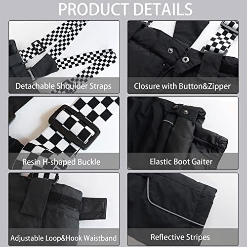 HOTIAN Boys Ski Jacket and Snow Pants Set