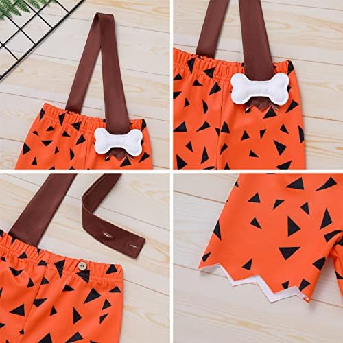 IDOPIP Kids Baby Bam Bam Costume