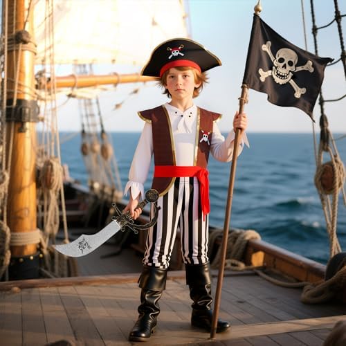 Boys Pirate Costume - Halloween Party Dress Up
