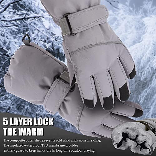 JANGANNSA Waterproof Child Ski Gloves Perfect