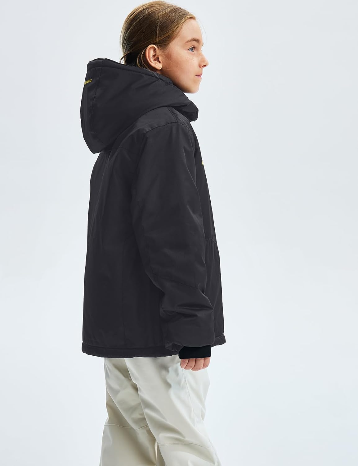 GEMYSE Girls Waterproof Ski Snow Jacket Fleece Windproof Winter Jacket with Hood