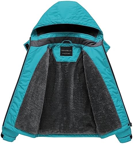 Sturdy Ski Jacket for Girls Waterproof Windproof for Winter Sports