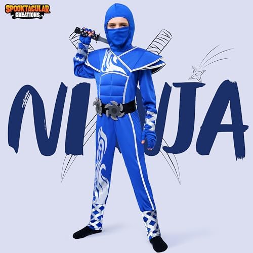 Spooktacular Kids Halloween Ninja Costume