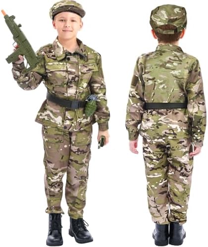 Tacobear Soldier Costume for Kids Ages 3-9