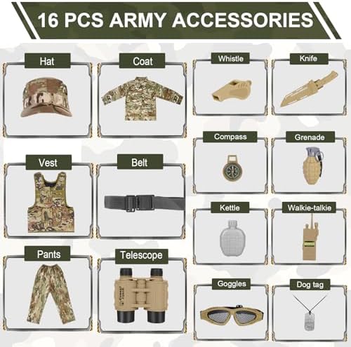 Army Costume Kids Tactical Camouflage