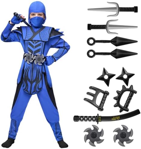 Spooktacular Kids Ninja Halloween Costume Boys