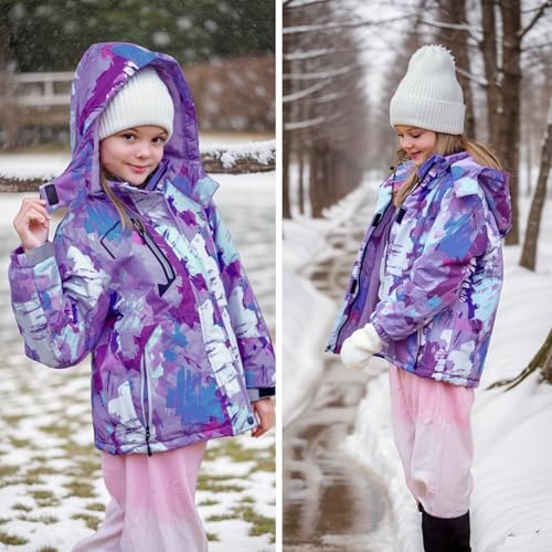 Simplee Kids Gender-Appropriate waterproof ski snow jacket for girls