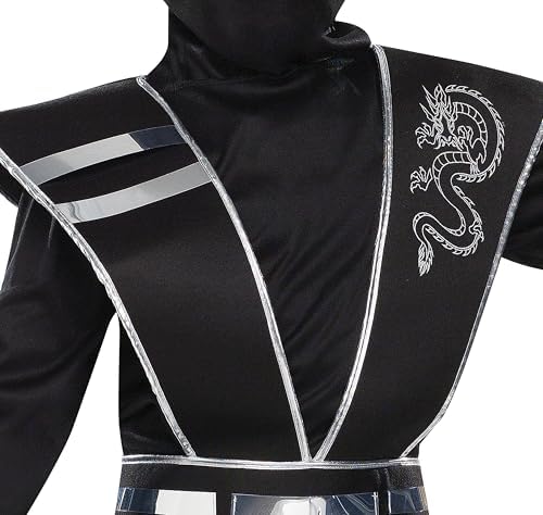 Fun World Boys Mirror Ninja Silver Costume