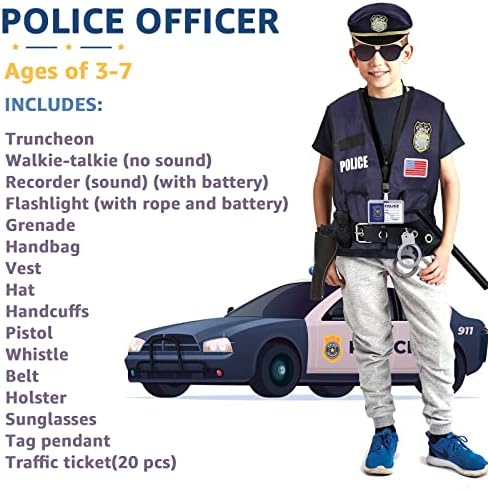 Police Officer Kids Costume Accessories Set