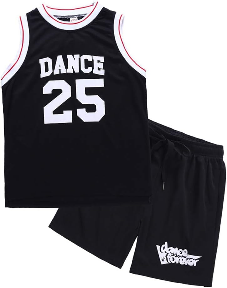 Lolita Boys Dance Costume Set - Multipurpose Hip Hop Street Dance Basketball Outfit