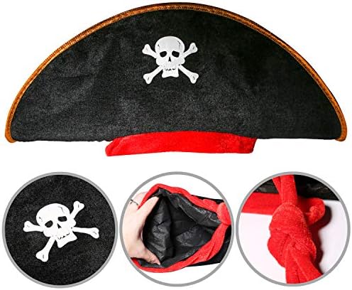 PROLOSO Pirate Costume Accessory for Kids Halloween