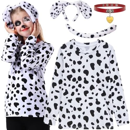 ZeroShop Dalmatian Costume Kids Boys 101 Days Party Outfit