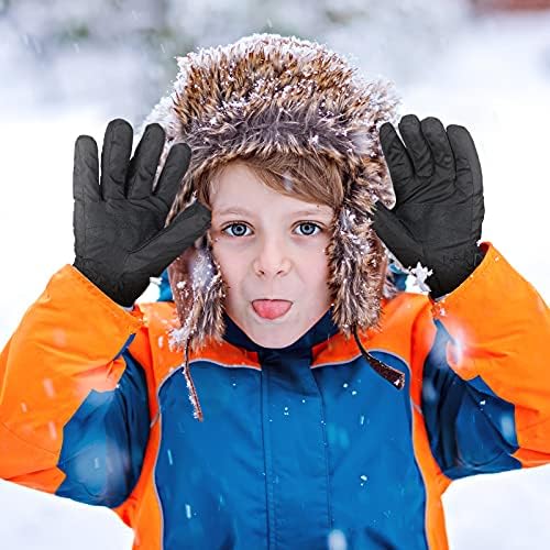 Geyoga Snow Gloves for Kids equipe geomtrica