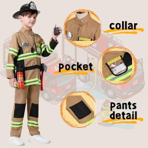 Fire Hero Kids Costume Toy Set for Halloween and Year-Round Play