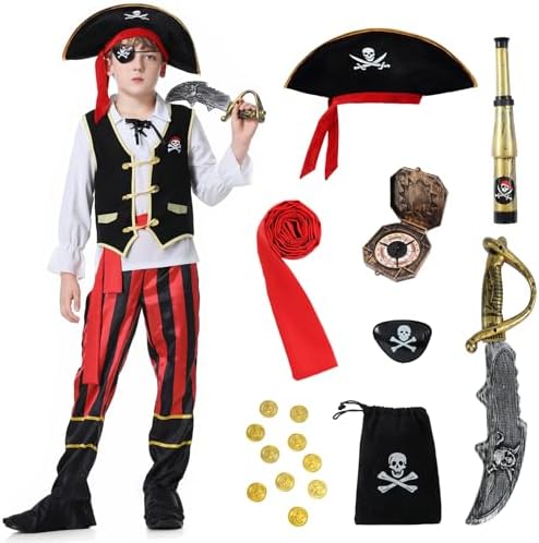 YuDanae Pirate Kids Costume Set