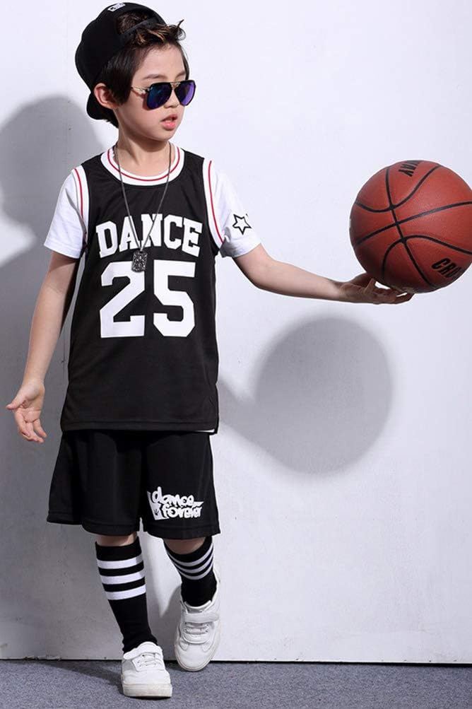 Lolita Boys Dance Costume Set - Multipurpose Hip Hop Street Dance Basketball Outfit