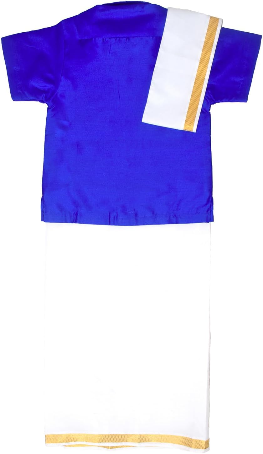 Chandrakala Kids Shirt With Mundu Set for Boy 1