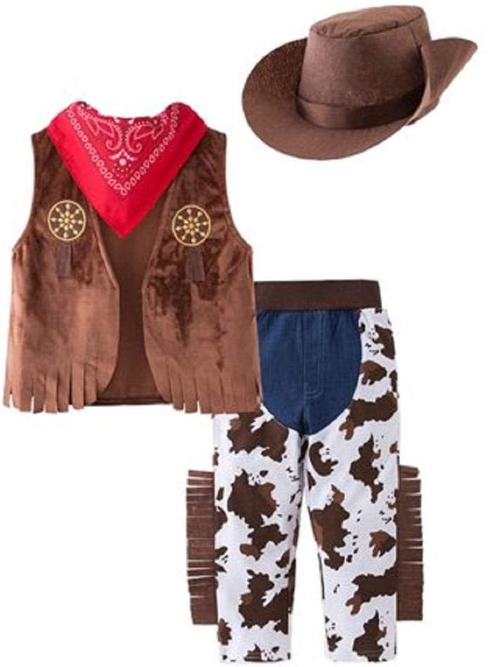 Bilo Kid Boys Halloween Cowboy Costume 4pc Set 1