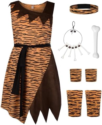 ReliBeauty Cave Kid Costume with Accessories