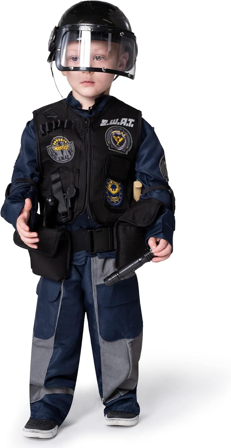 Spooktacular Creations SWAT Police Officer Costume for Boys