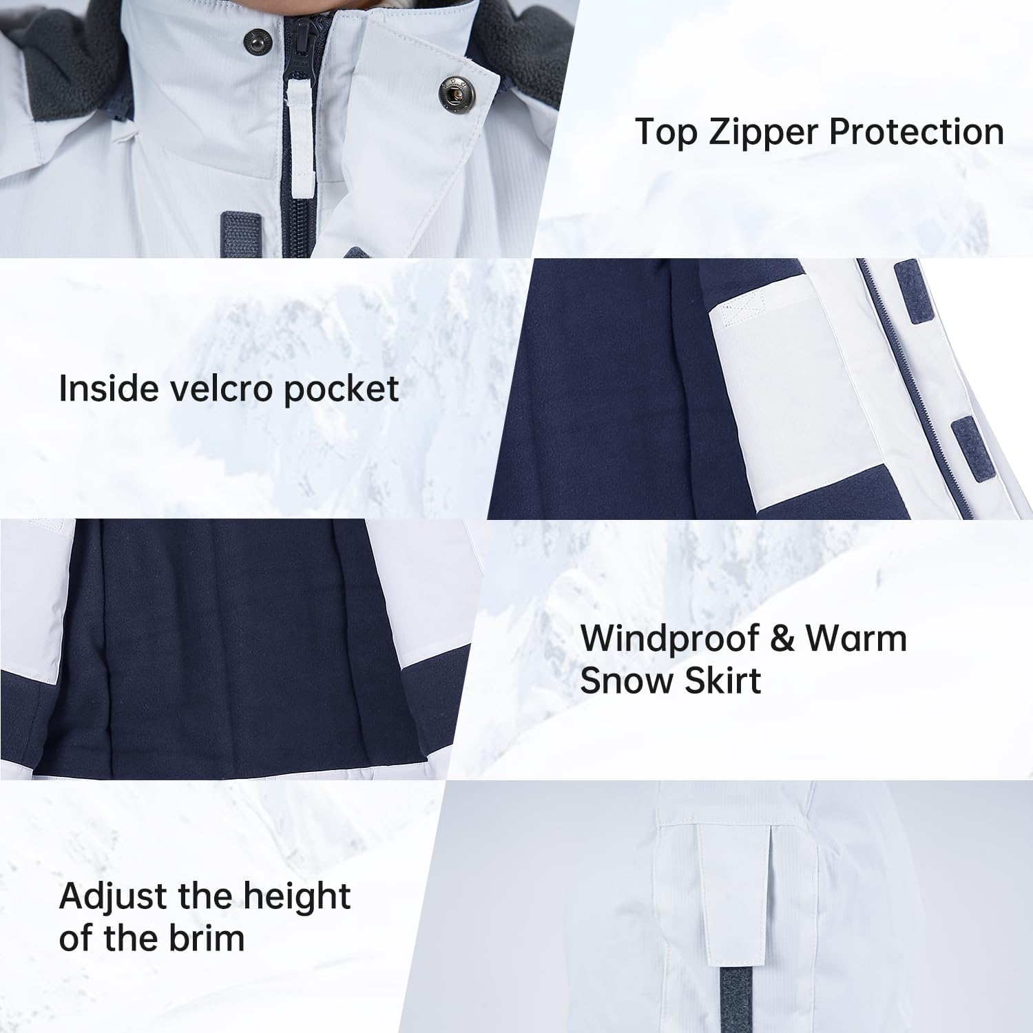 Endirad Boys Waterproof Ski Jacket