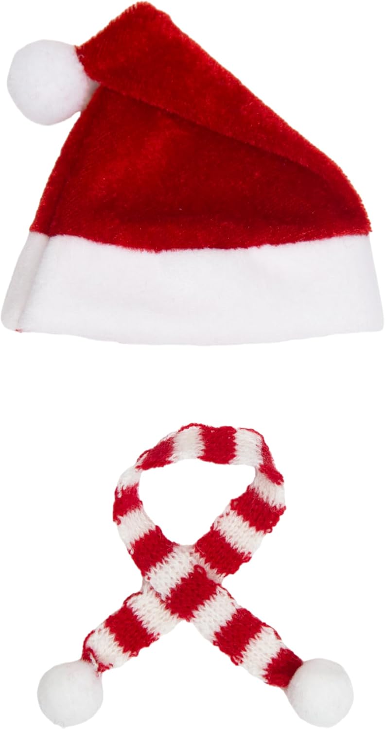 Eilik Robot Costume Set with Santa Hat and Scarf