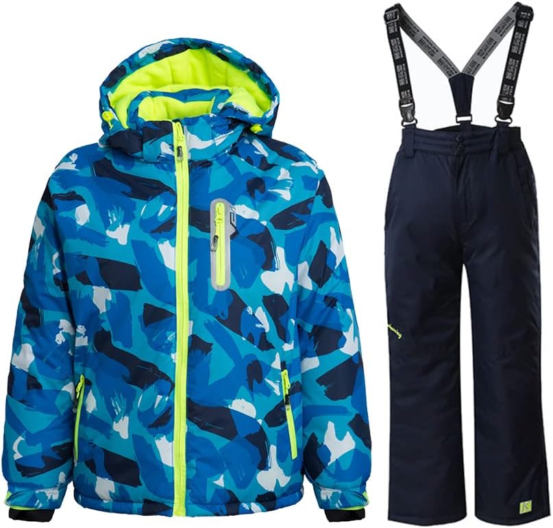 HOTIAN Boys Ski Jacket - Waterproof Anti-Static jackets for winter sports