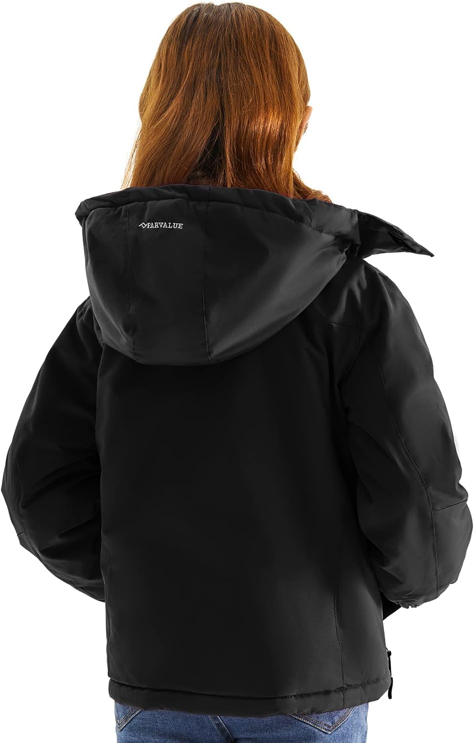 FARVALUE Girls Waterproof Skiing Jacket with Removable Hood