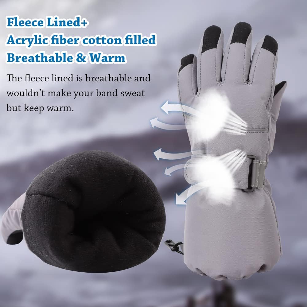 JANGANNSA Waterproof Child Ski Gloves Perfect
