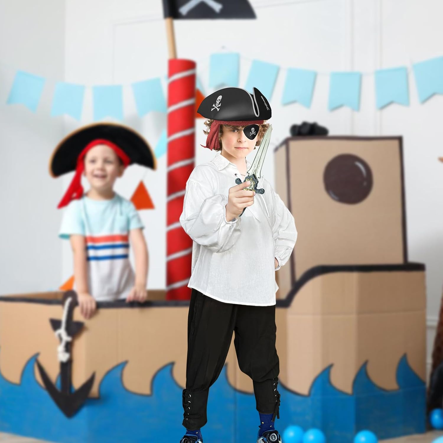 Boys Medieval Pirate Kids Halloween Costume Set