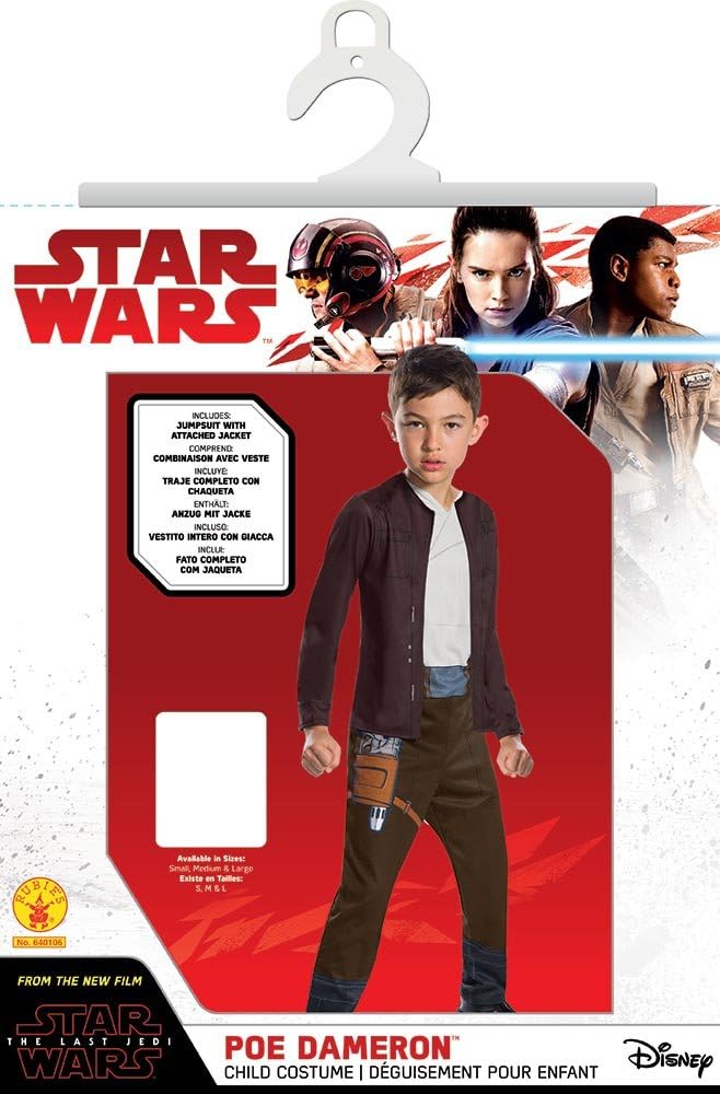 Rubies Star Wars The Last Jedi Poe Dameron Costume