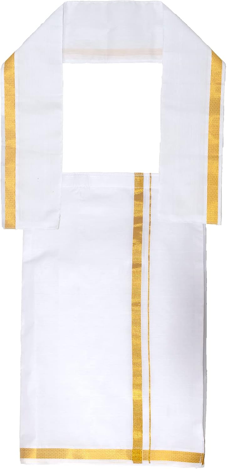 Chandrakala Kids Shirt With Mundu Set for Boy 1