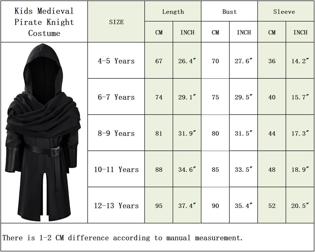 TOKYO REVENGERS Kids Medieval Renaissance Pirate Costume - Halloween Cosplay