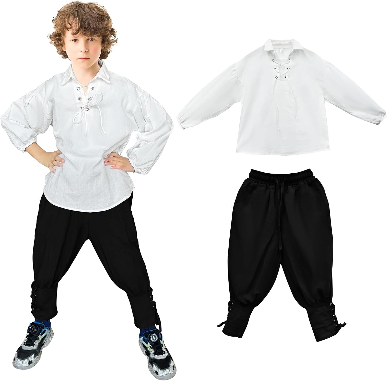 Boys Medieval Pirate Kids Halloween Costume Set