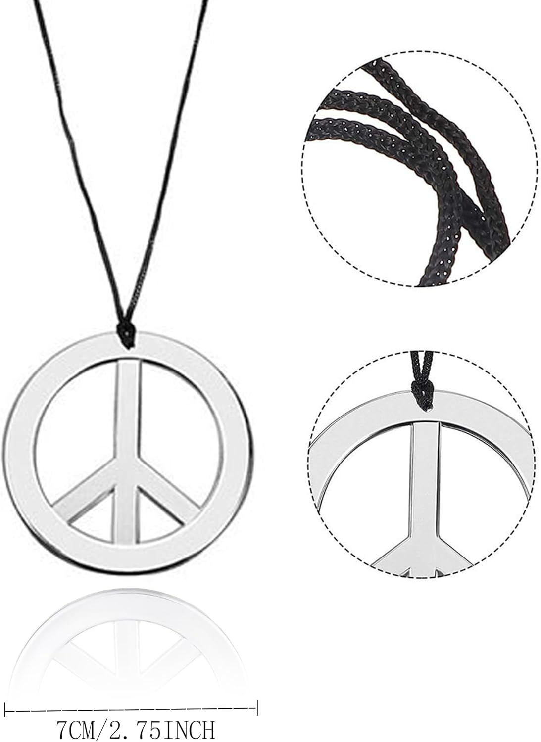 Boys 60s and 70s Hippie costume access - t-shirt set for party