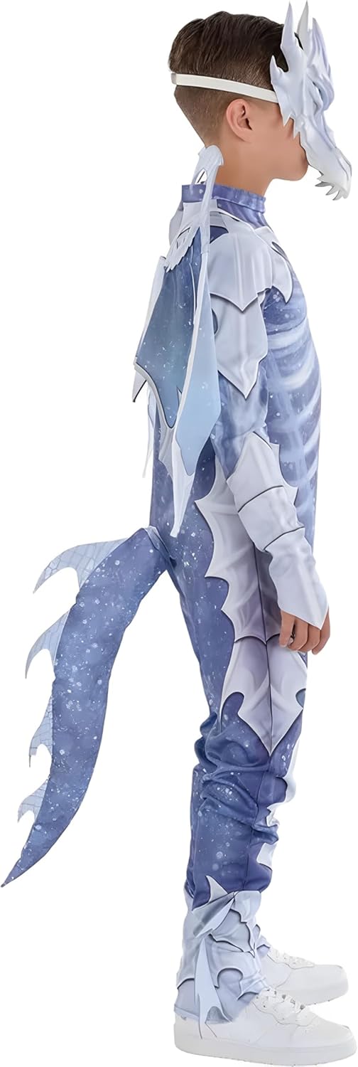 Purple and White Ghostly Dragon Costume Set - Halloween Party