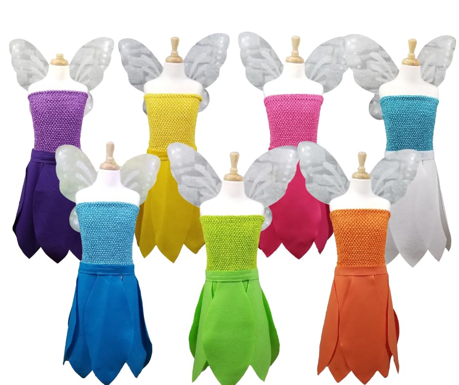 Yellow Light Fairy Costume for Kids and Adults