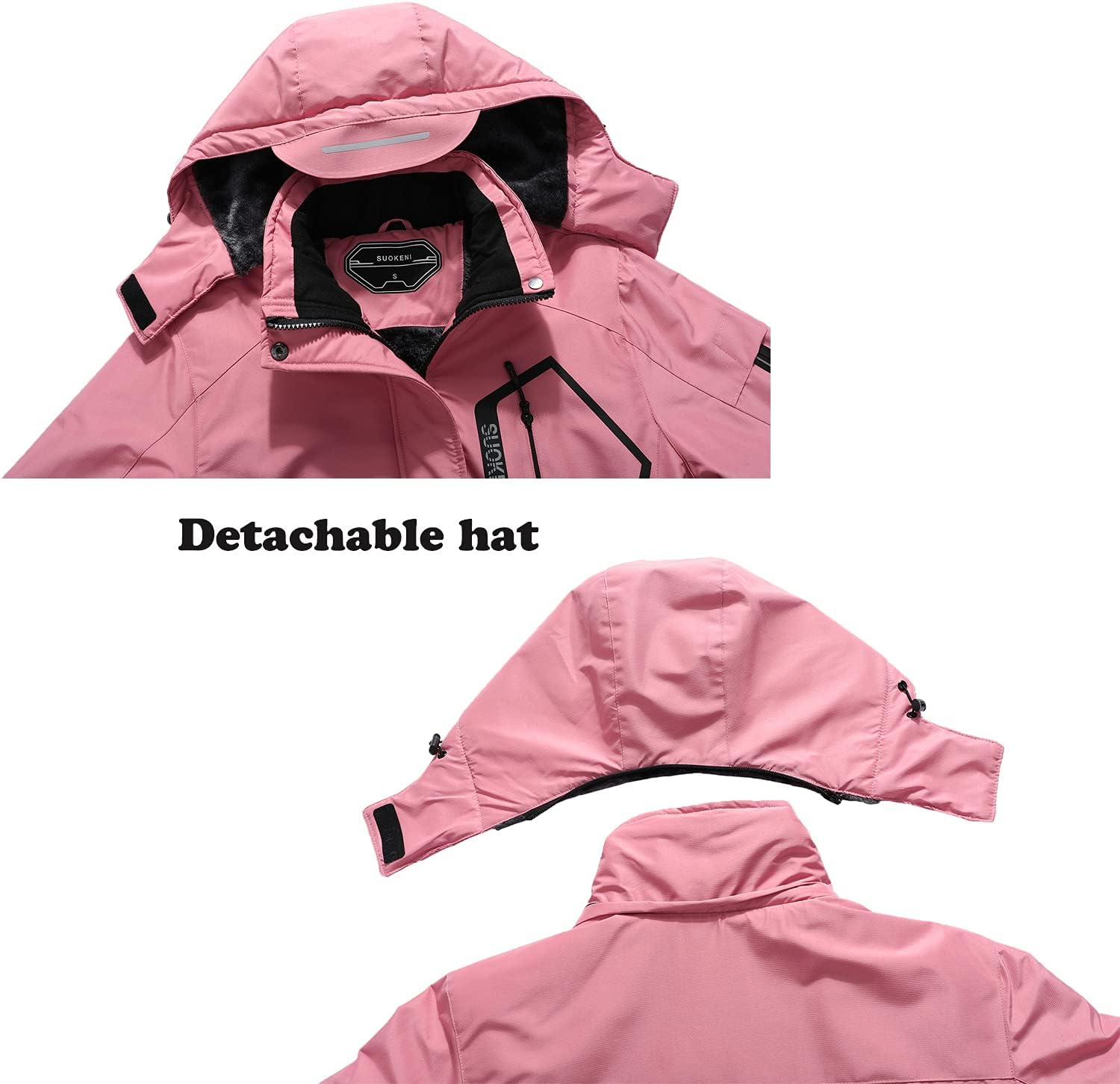 SUOKENI Womens Waterproof Winter Coating