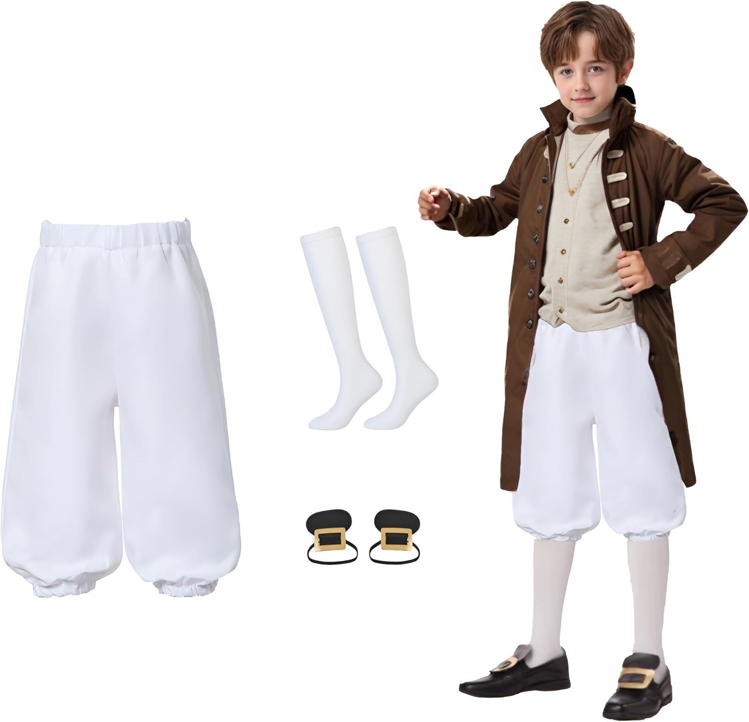 Kids Boys Colonial Costume Set