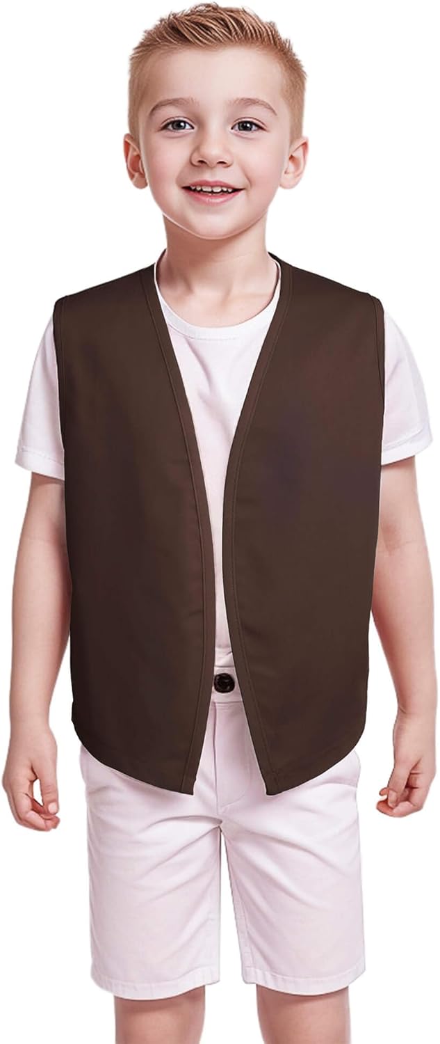 No-Button Child Costume Vest Kids Party Volunteering Costume