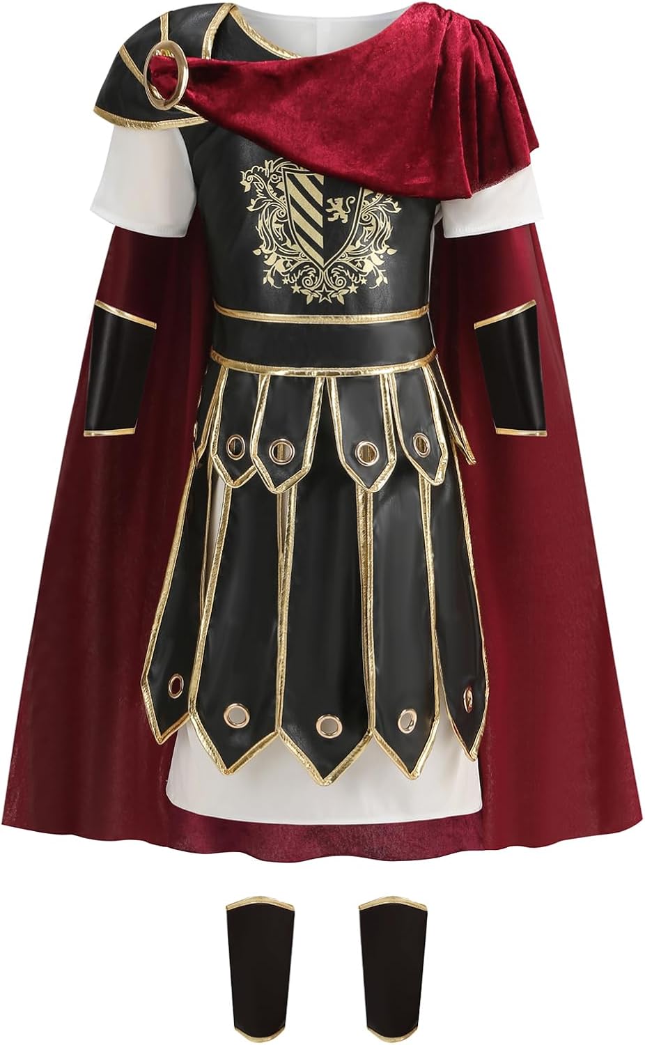 Roman Warrior Kids Costume Elastic Durable Halloween Costume for Boy