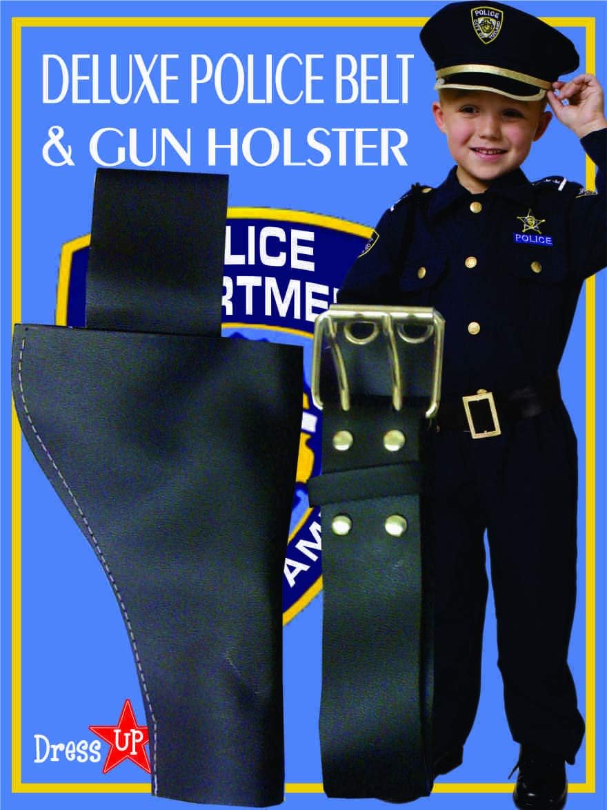 Dress Up America Gun Holster and Police Belt for Kids and Adults