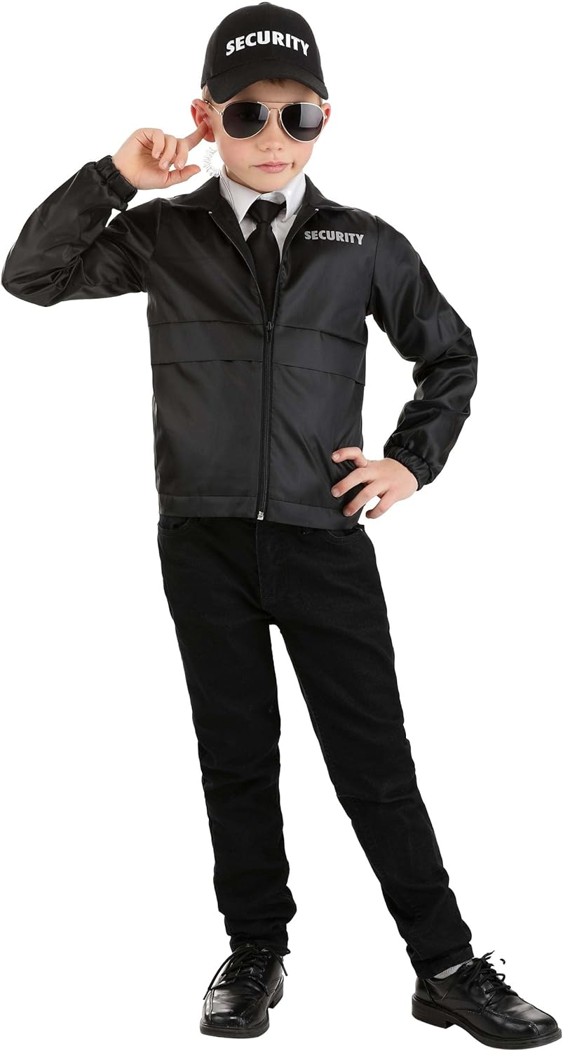 Kids Security Guard Costume Fun Easy Play