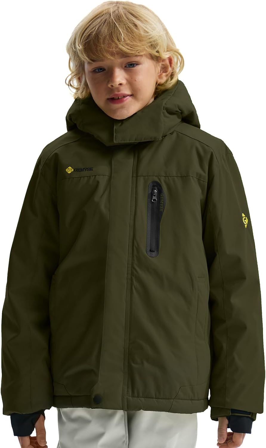 Warm Waterproof Ski Jacket for Boys