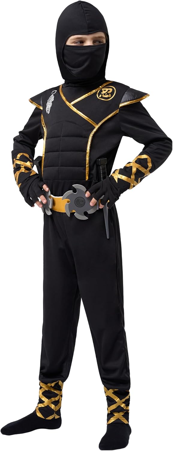 Spooktacular Halloween Ninja Costume for Boys and Girls