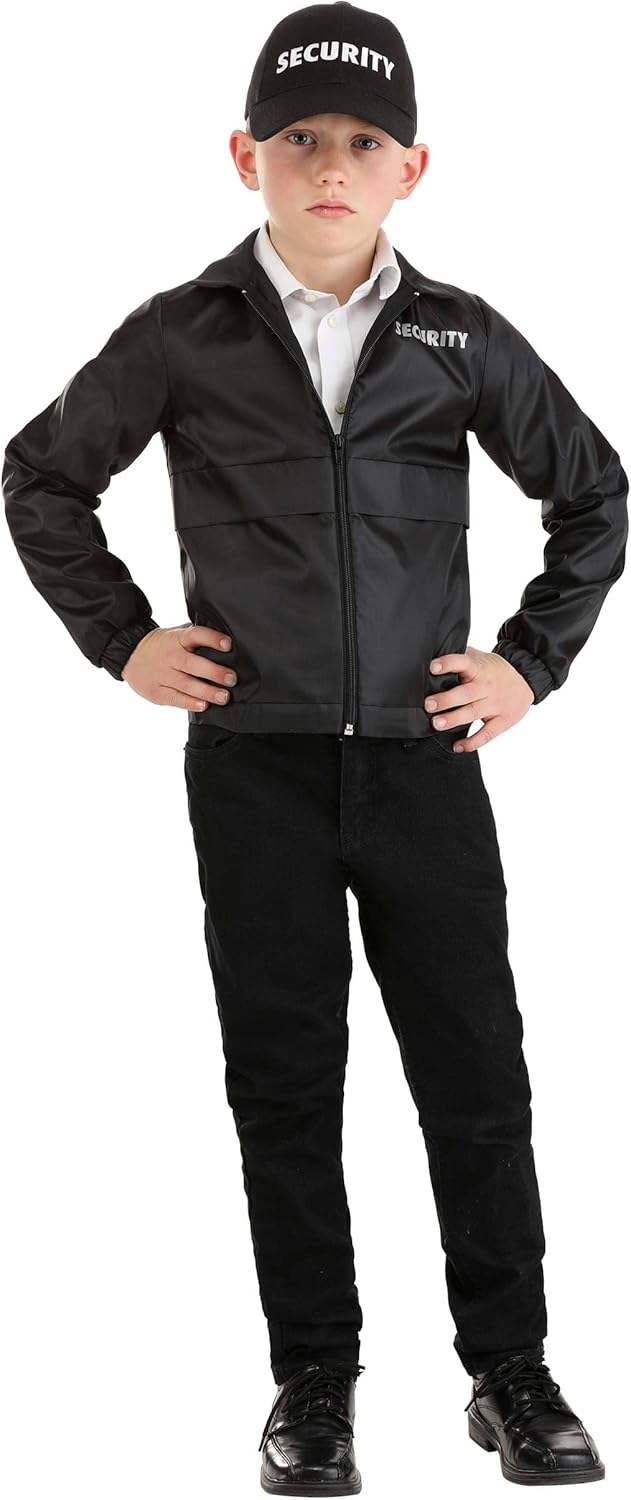 Kids Security Guard Costume Fun Easy Play