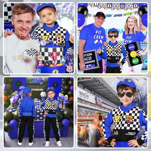 Latocos Kids Racer Driver Costume Halloween costume